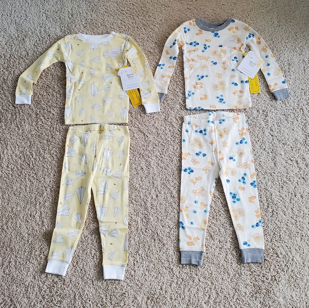 Brand New Burt's Bees Two Piece Pajamas size 2T